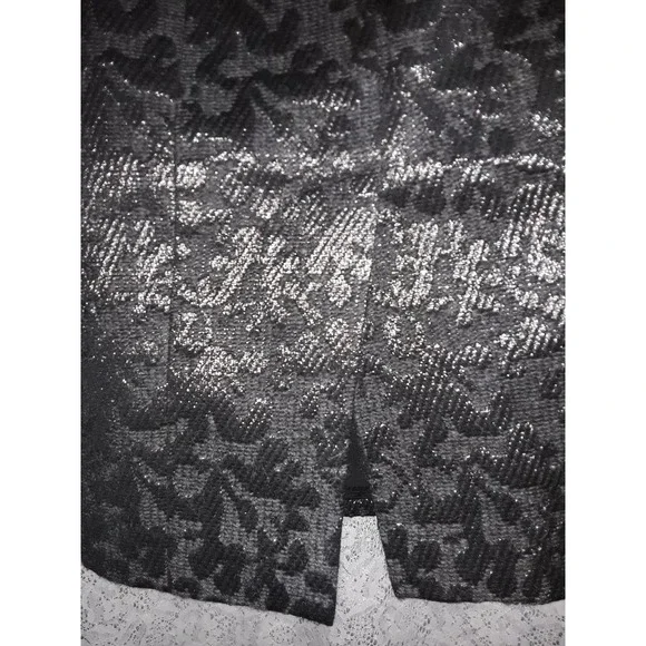 Proenza Schouler Sz 4 Metallic Textured Wool Pencil Skirt - Picture 6 of 8